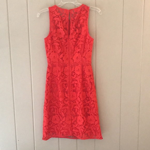 J. Crew Collection Red Lace Sheath Dress - Picture 5 of 8